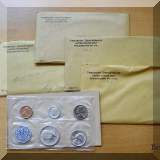 C10. 4 Philadelphia Mint proof sets. 1961-1964. - $100